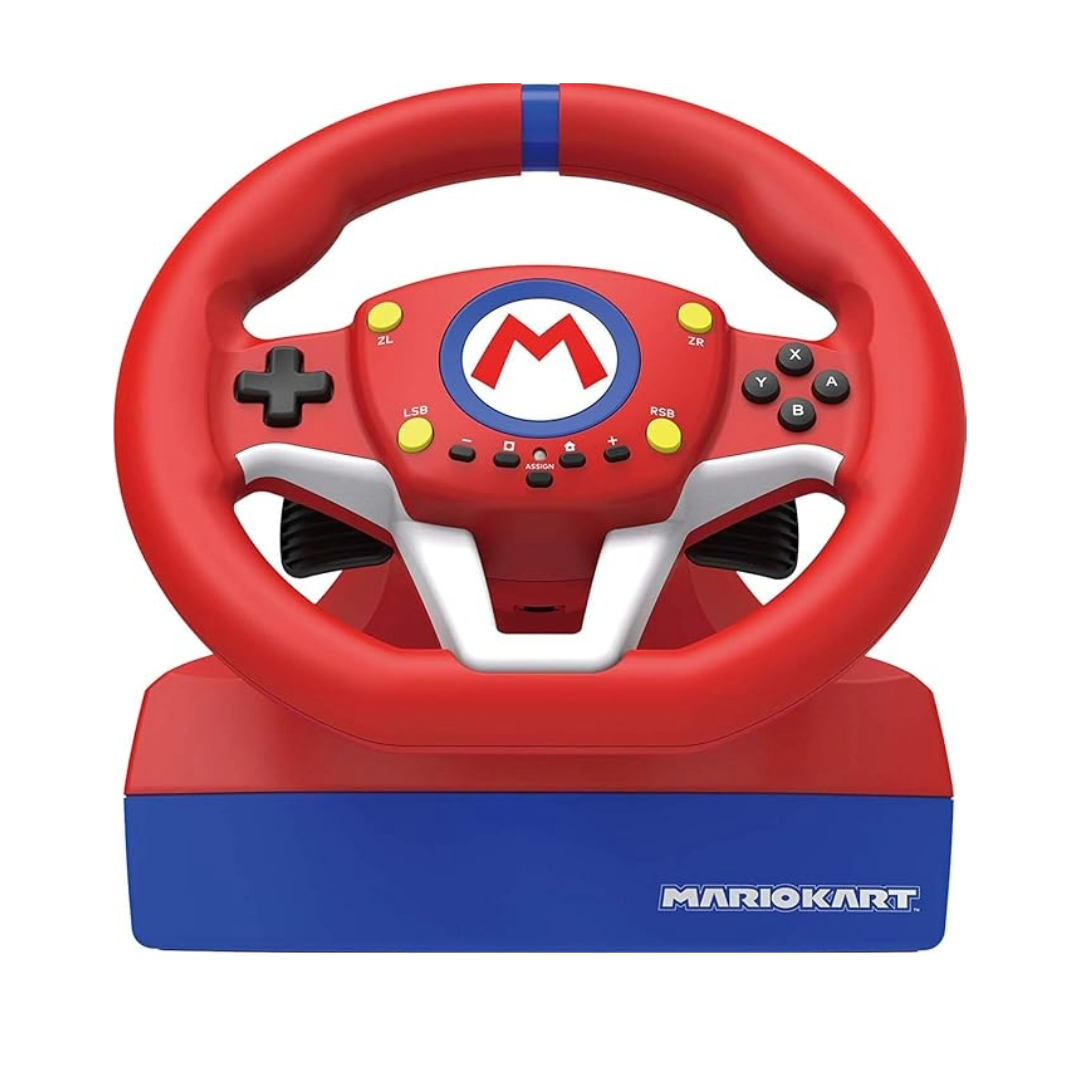 Nintendo Switch Racing Wheel + Super Mario Kart 8 Deluxe